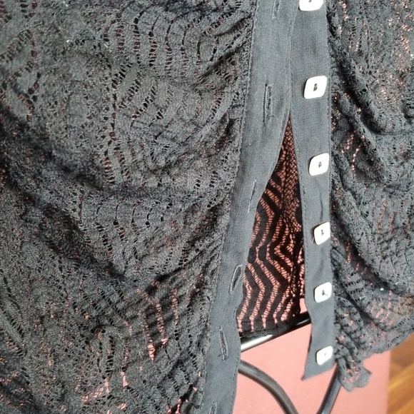Black lace sweater - Picture 5 of 5